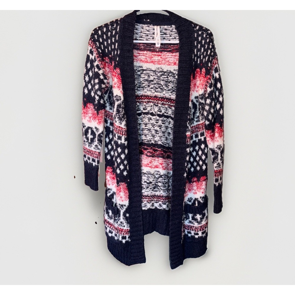 Women's Americana Southwest Coastal Cowgirl Duster Cardigan Open Front Fall XS